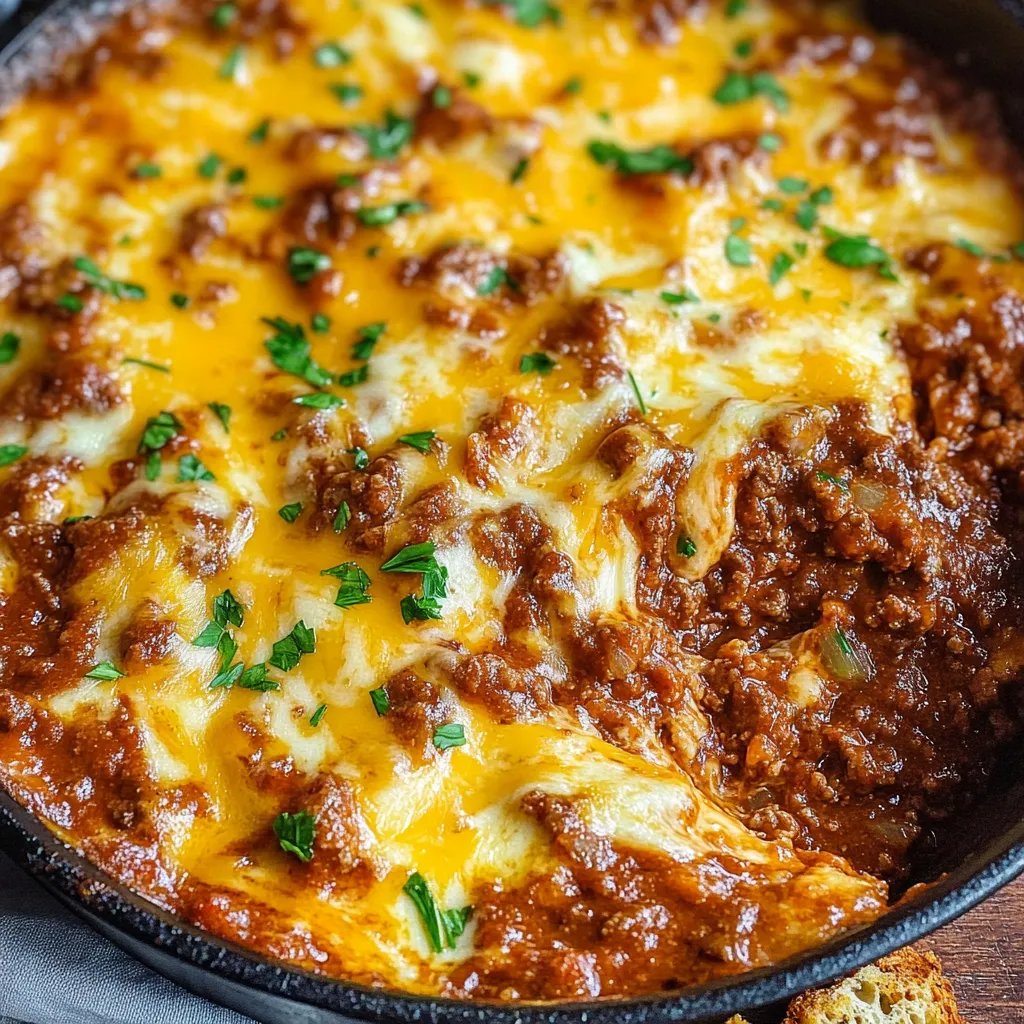 Cheesy Sloppy Joe Dip