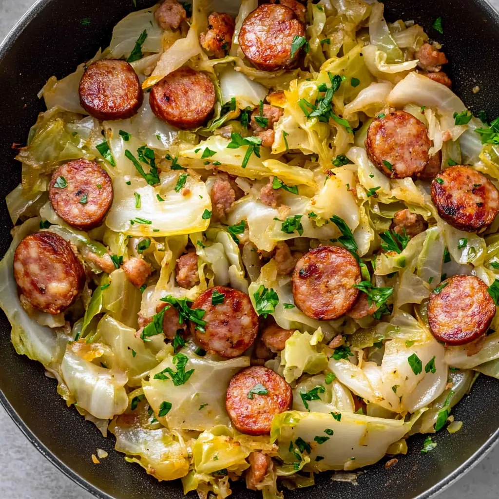 Easy Sausage Cabbage Skillet