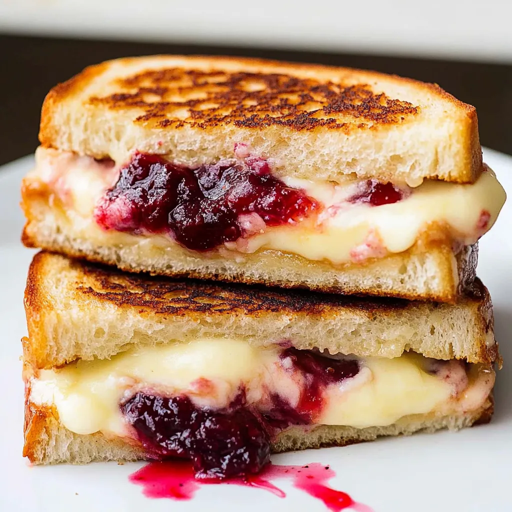 Cranberry Brie Grilled Cheese