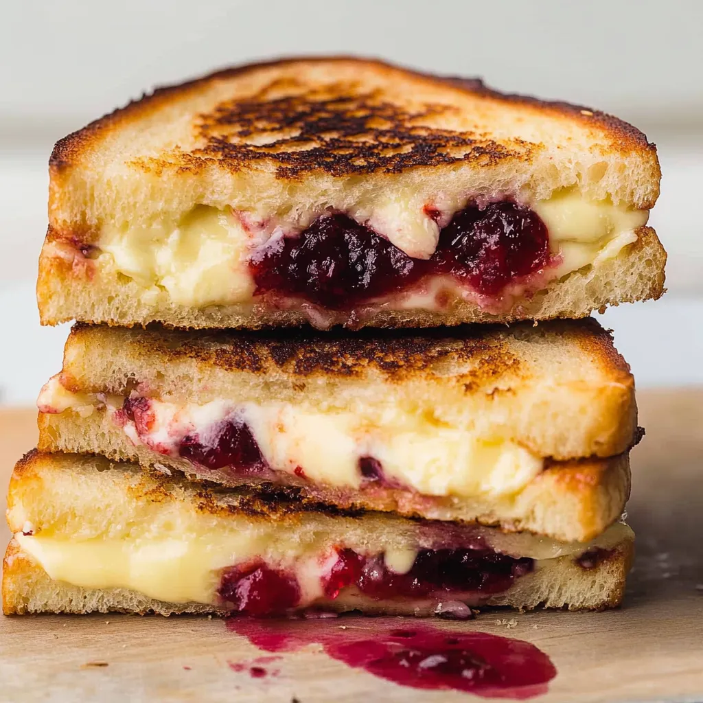 Easy Cranberry Brie Grilled Cheese