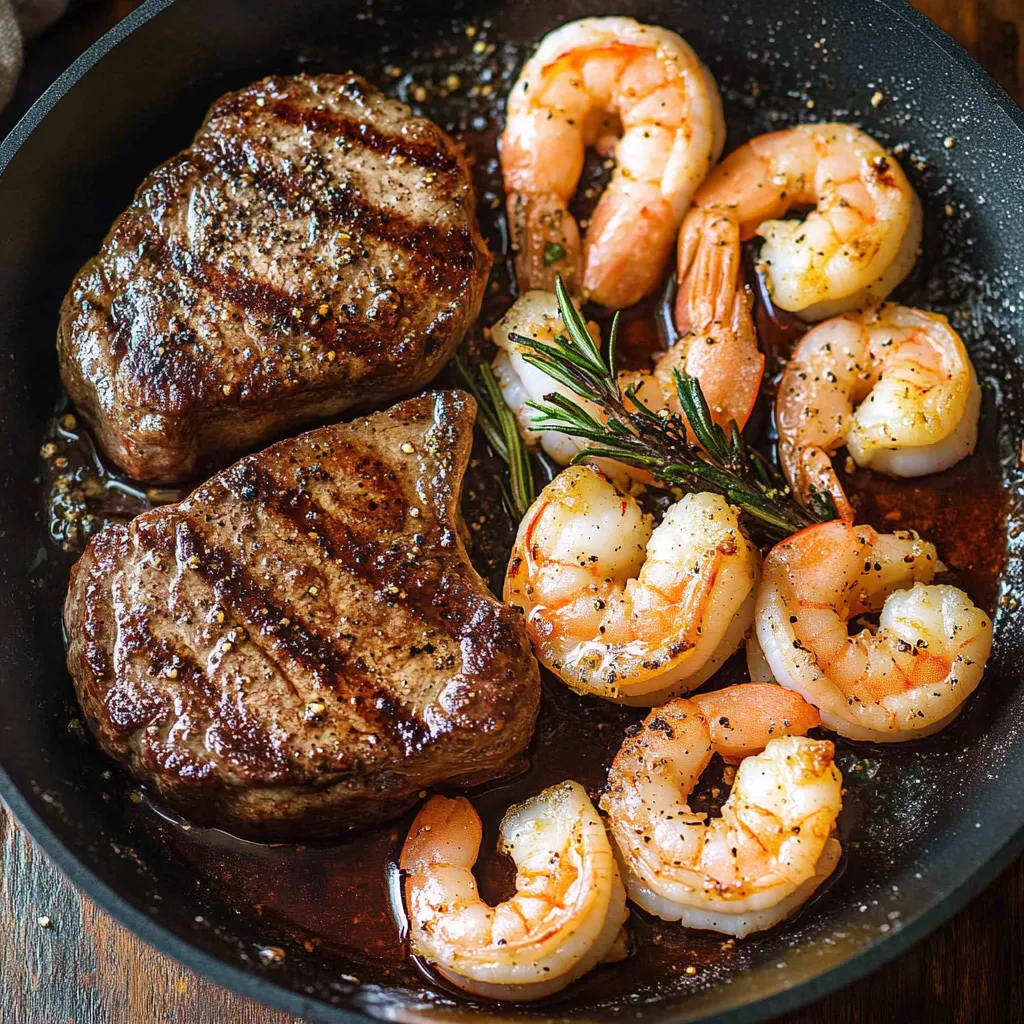 Steak and Shrimp Dinner