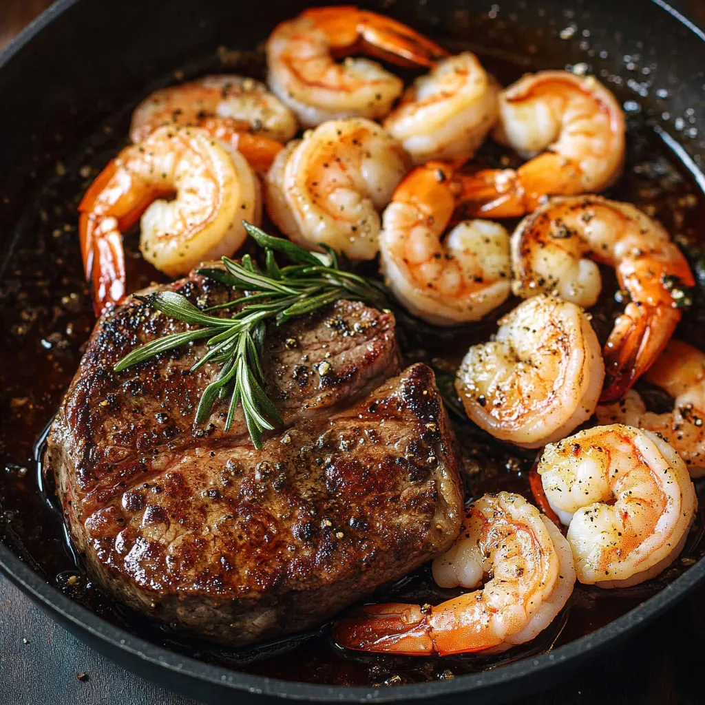 Easy Steak and Shrimp
