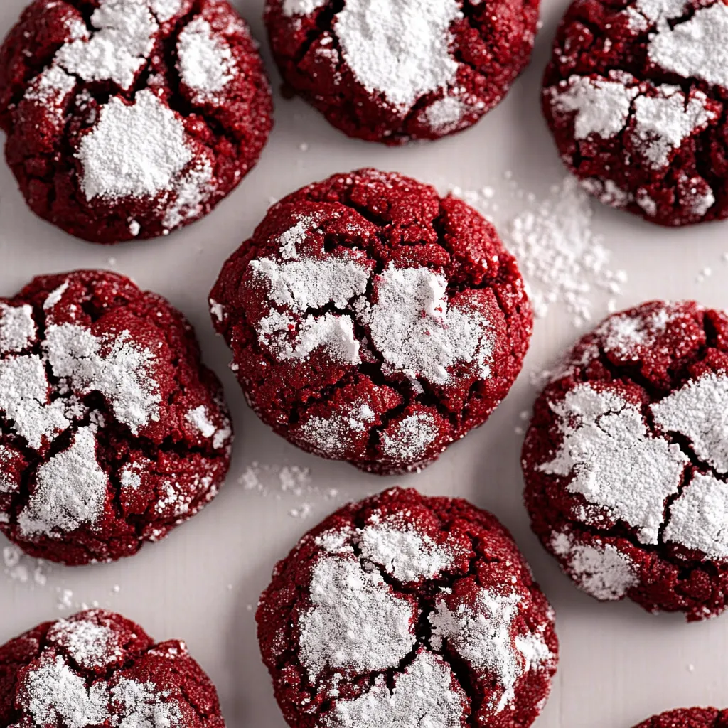 Red Velvet Crinkle Cookies Recipe