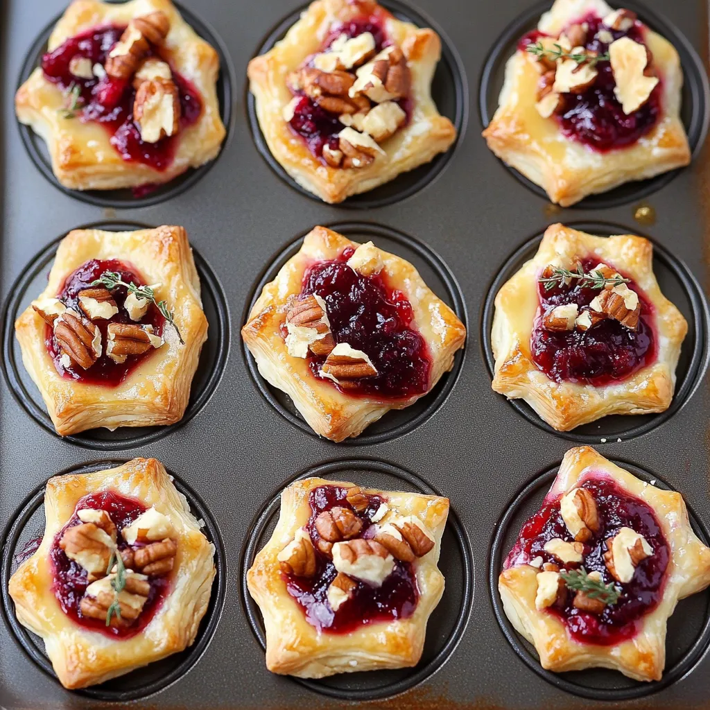 Easy Cranberry Brie Bites