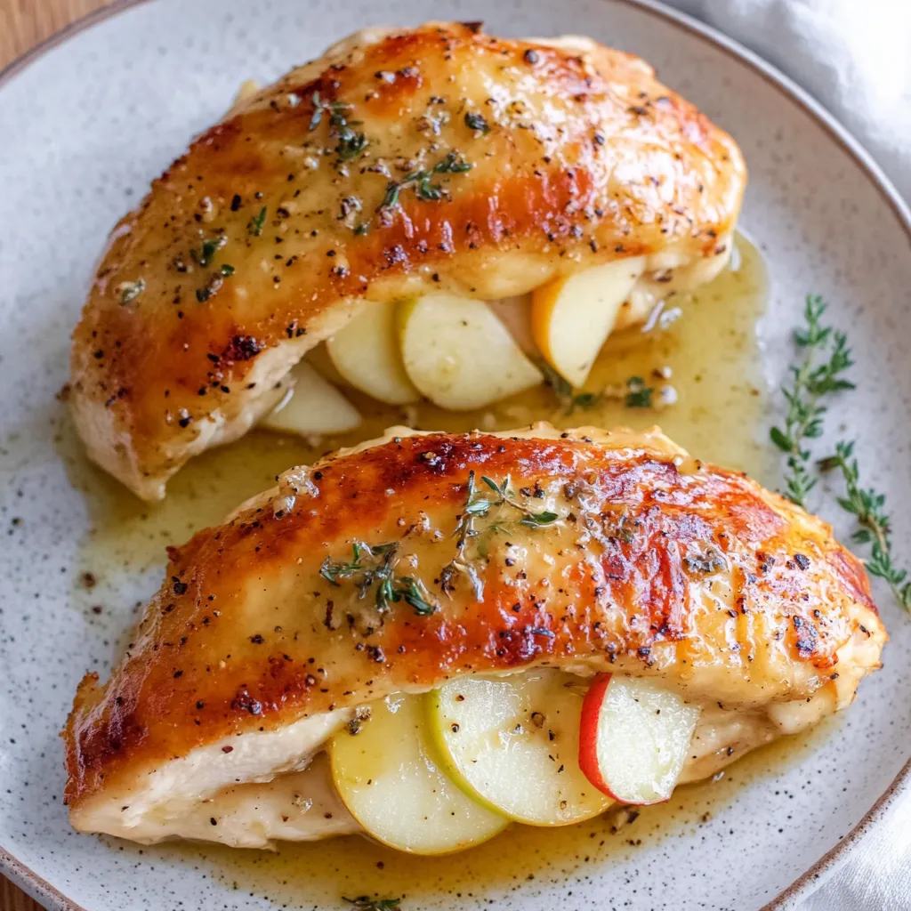 Apple and Brie Stuffed Chicken Breast