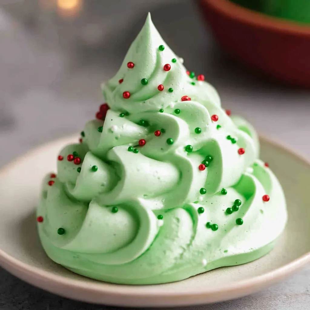 Holiday Tree Meringues