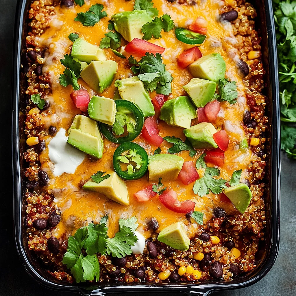 Black Bean Quinoa Enchilada Bake