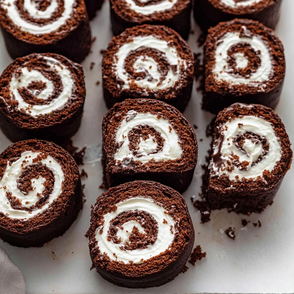 Chocolate Swiss Roll Cake