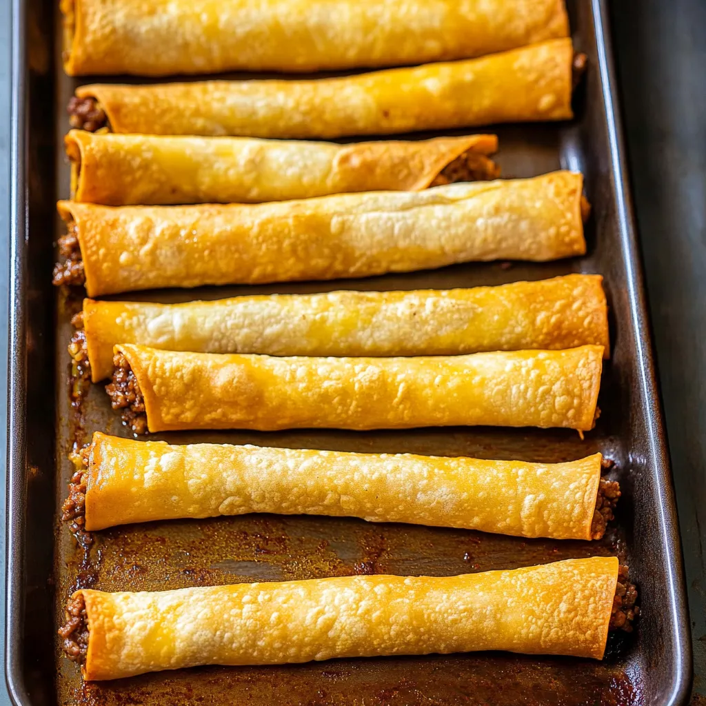 Homemade Beef Taquitos