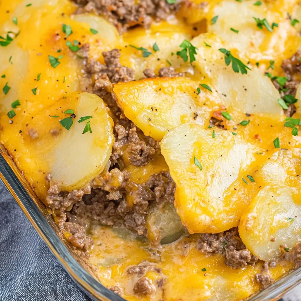 Hamburger Potato Casserole Recipe