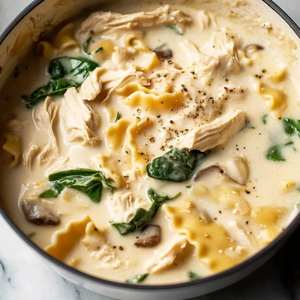 Creamy Chicken Lasagna Soup