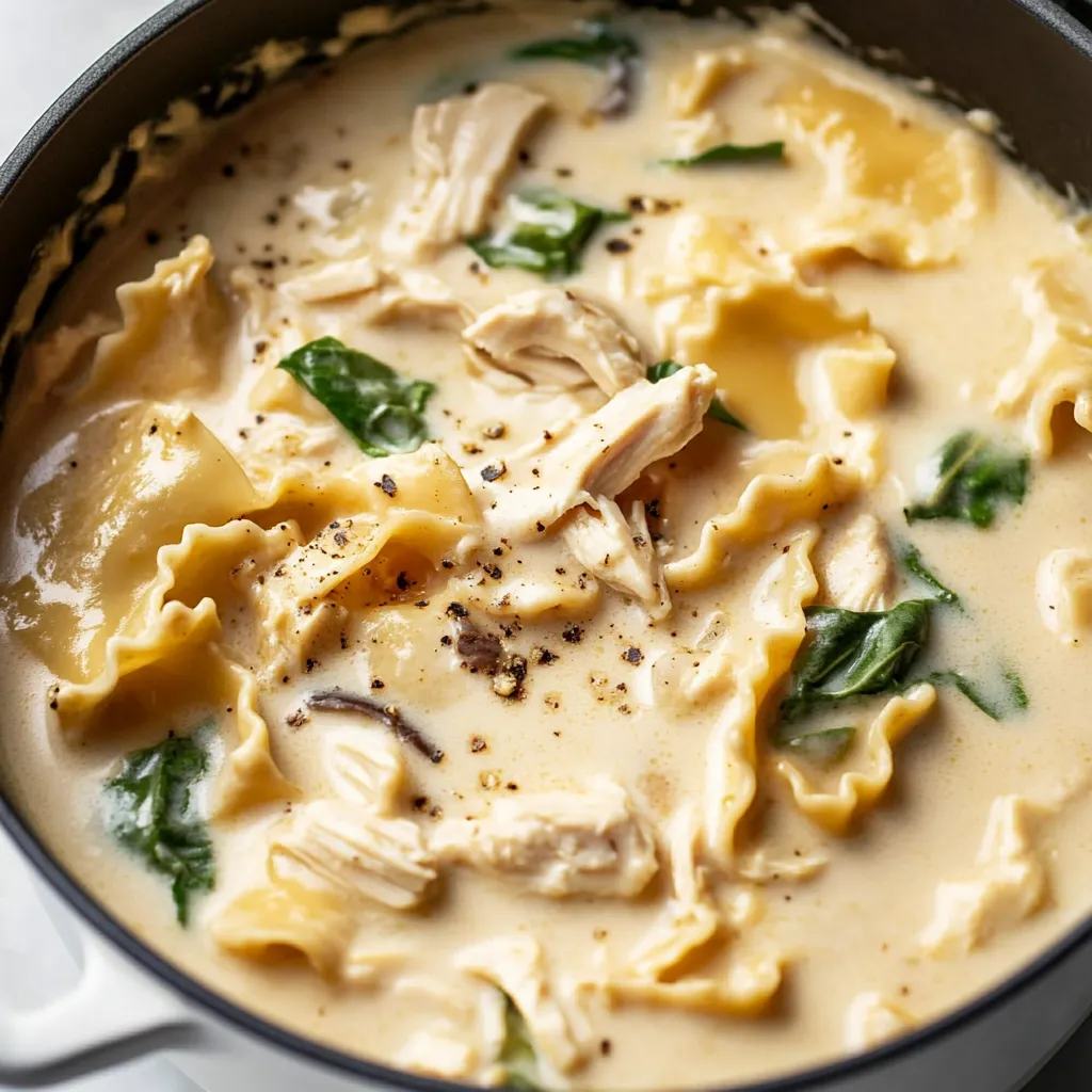 Chicken Lasagna Soup