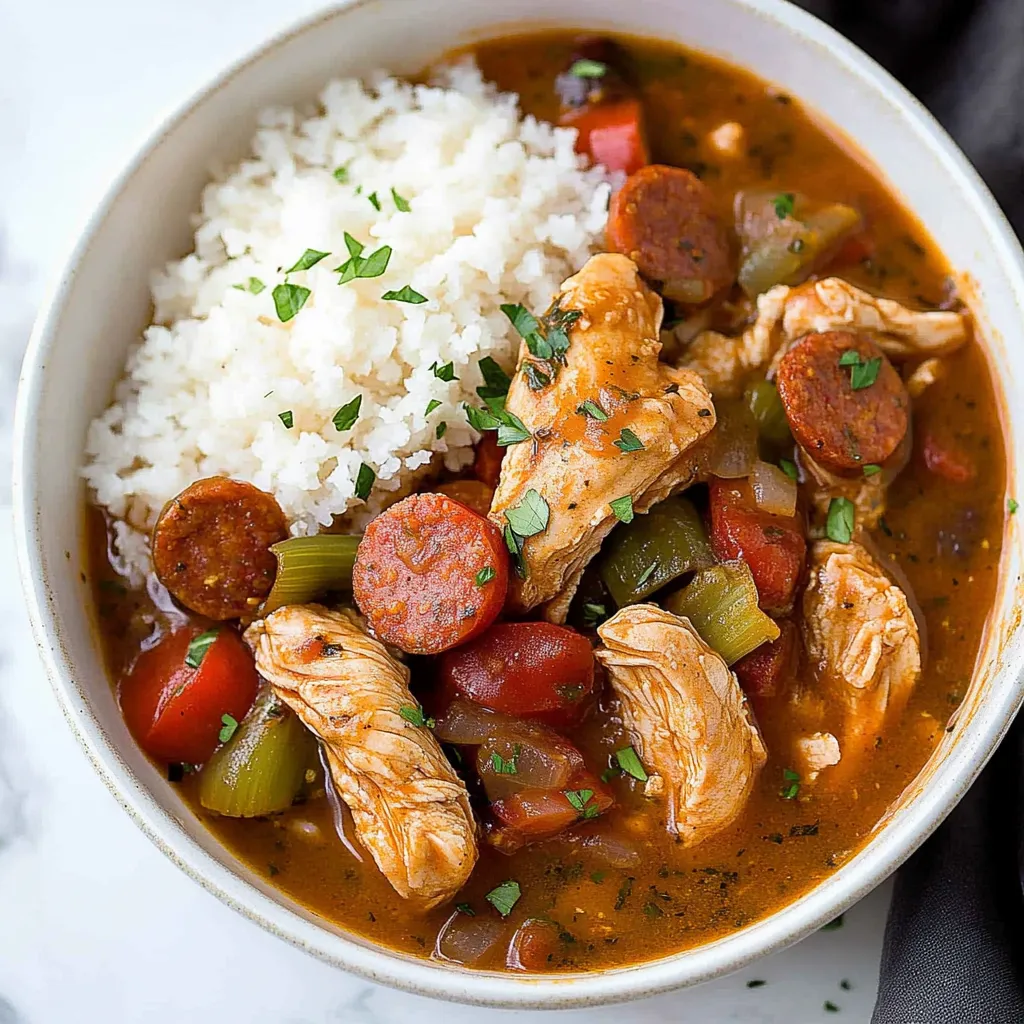 Chicken Andouille Sausage Gumbo