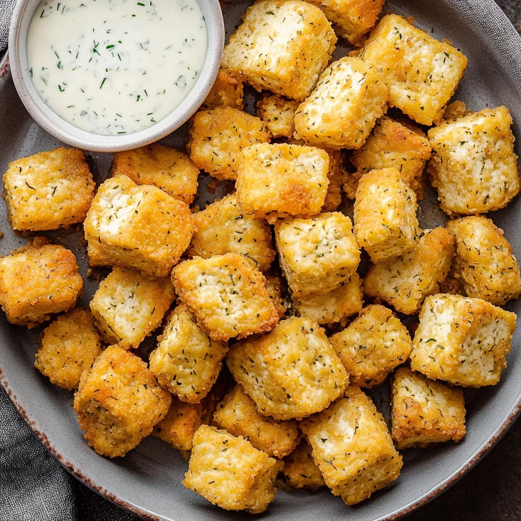 Dill Pickle Tofu Bites