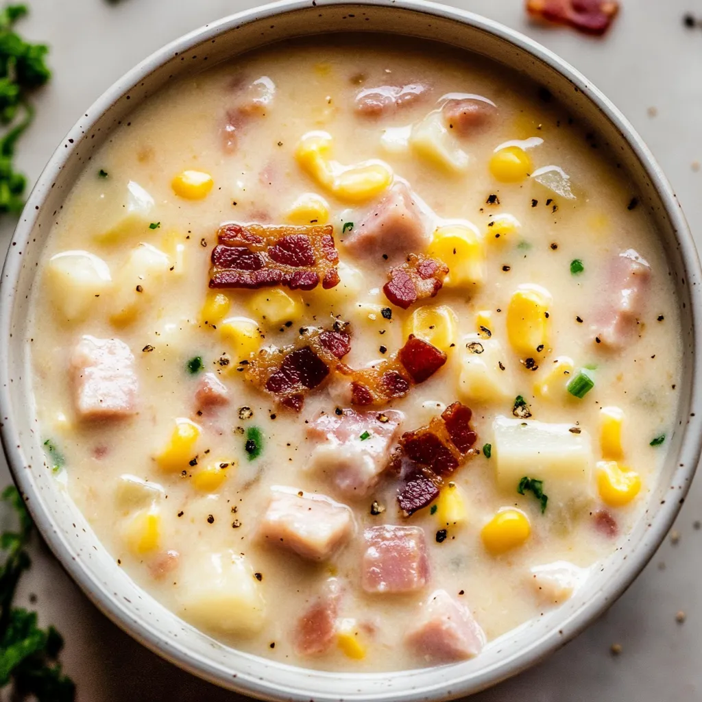 Hearty Ham and Corn Chowder