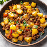 Mexican Ground Beef and Potato Skillet