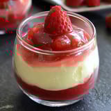 Rhubarb Cheesecake Creams