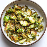 Brussels Sprout Salad with Anchovy Tahini & Za’atar Chickpeas