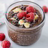 High Protein Chocolate Chia Seed Pudding