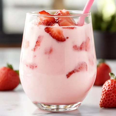 Pink Strawberry Coconut Refresher